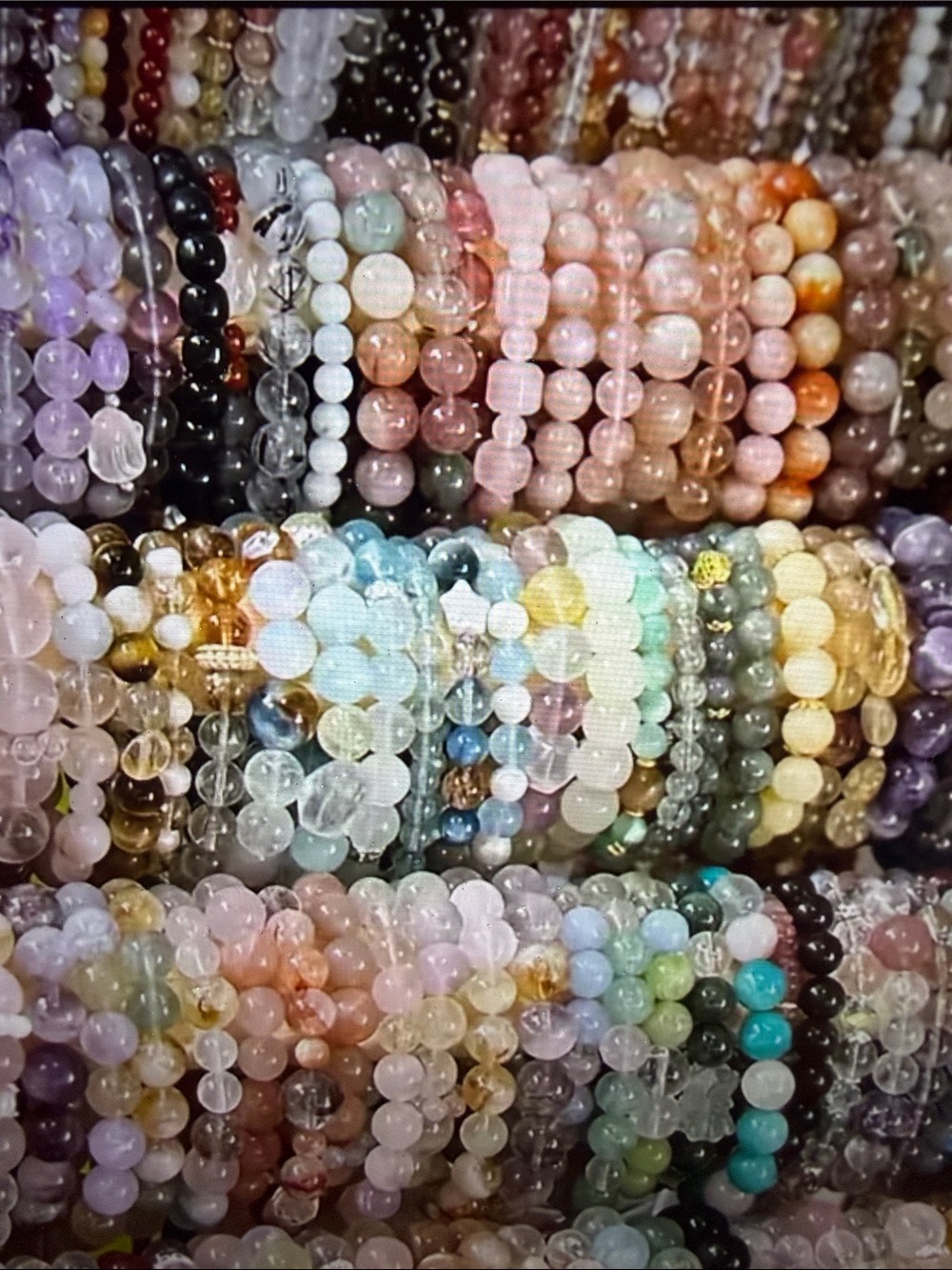 ❣️5|$25❣️5!Multicolor Beaded Stretch Bracelet - Glass gemstones 🆕